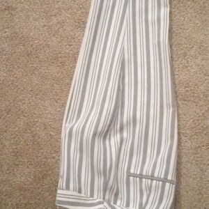 Gianni Bini Gray and White Dress Pants with Pinstripe Pattern